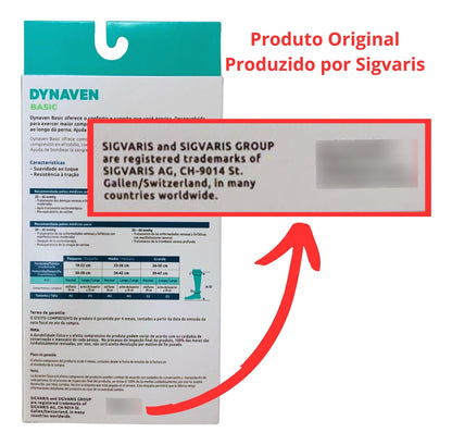 MEIA MÉDIA COMPRESSÃO 20-30MMHG - DYNAVEN BASIC SIGVARIS